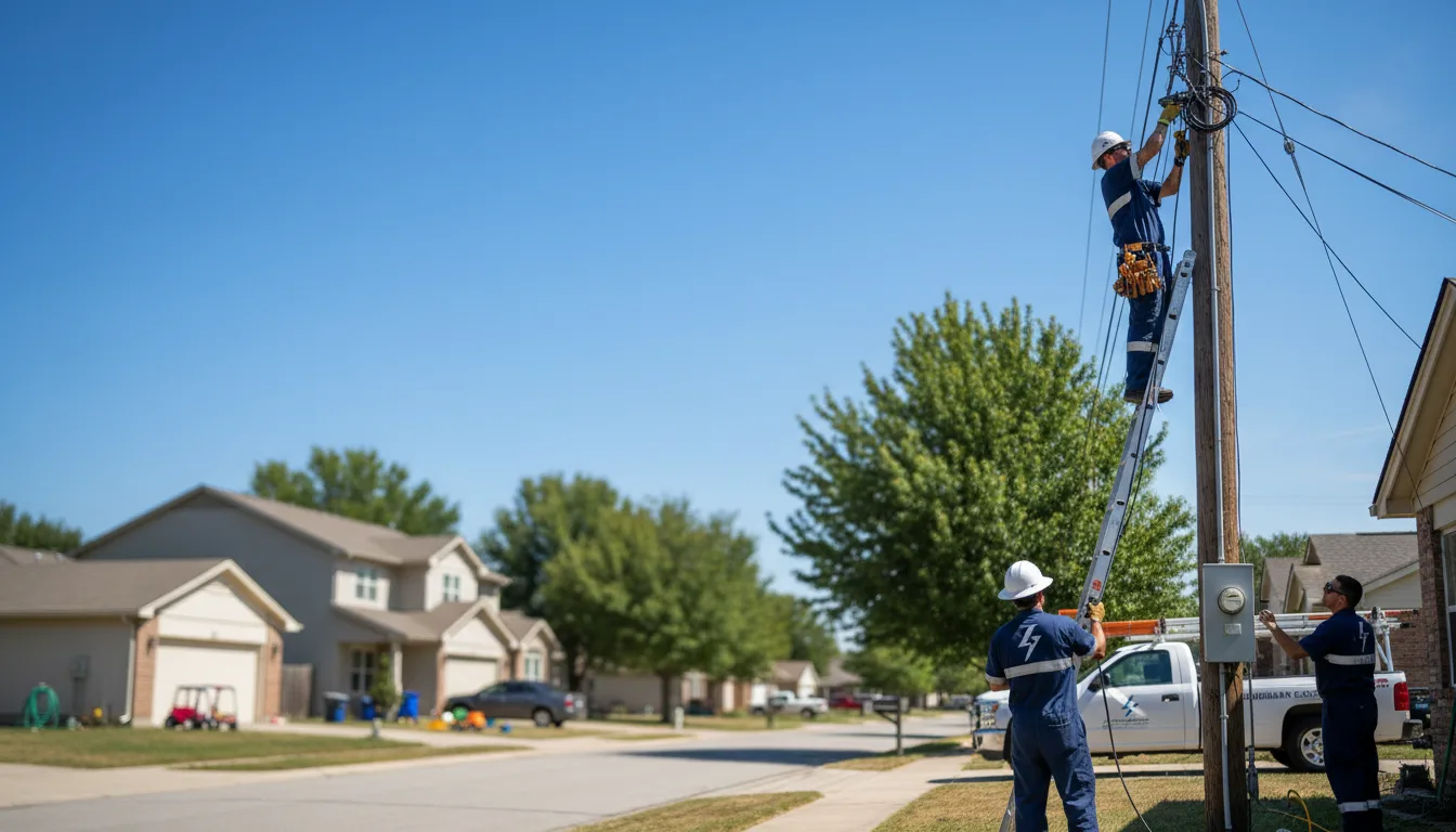 Residential electrician providing installation services in Woodland, AL